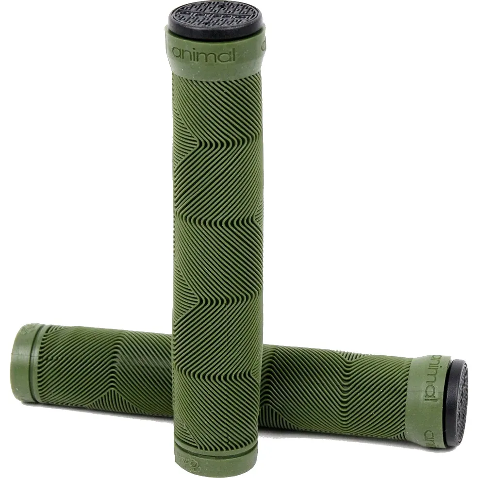 Animal Edwin V2 165mm BMX Grips - Army Green