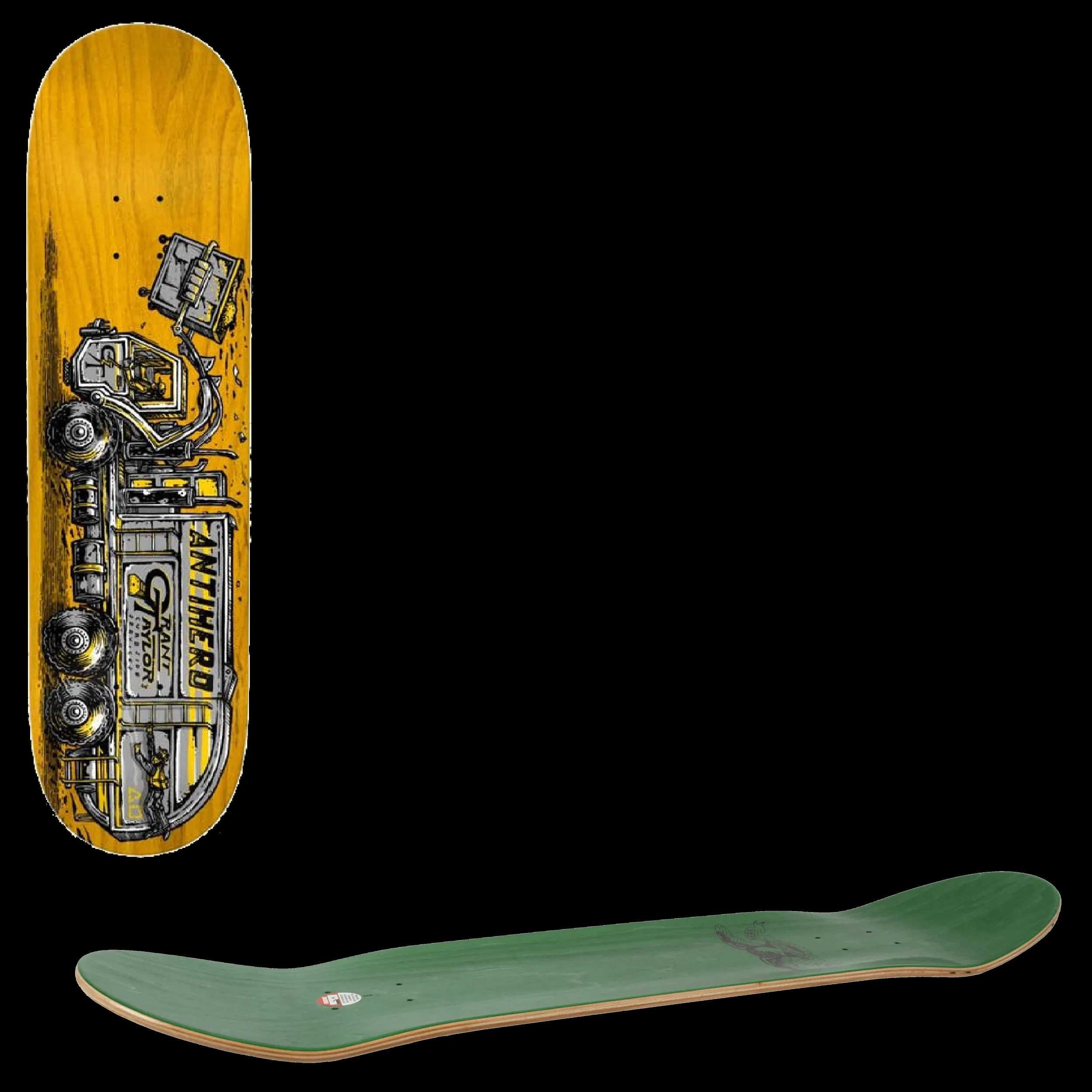 Anti Hero Taylor Curbside Service Skateboard Deck - Multi 8.25''