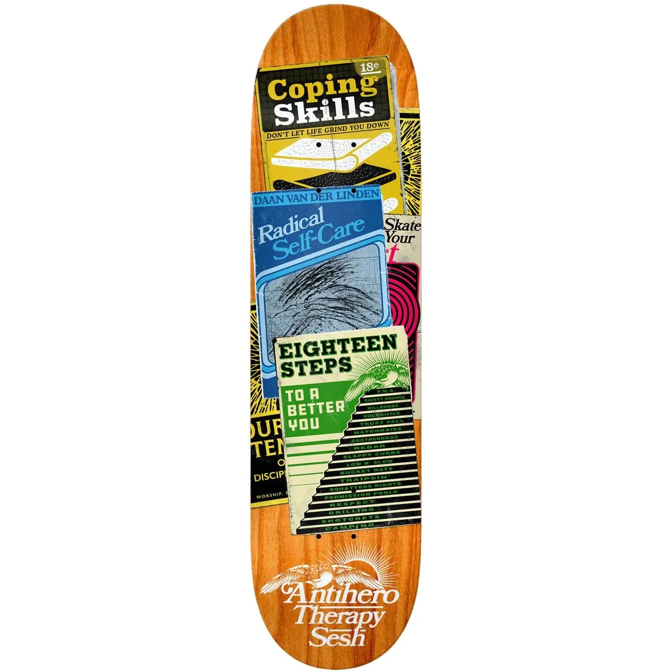 Anti Hero Therapy Sesh Skateboard Deck - Daan 8.12''