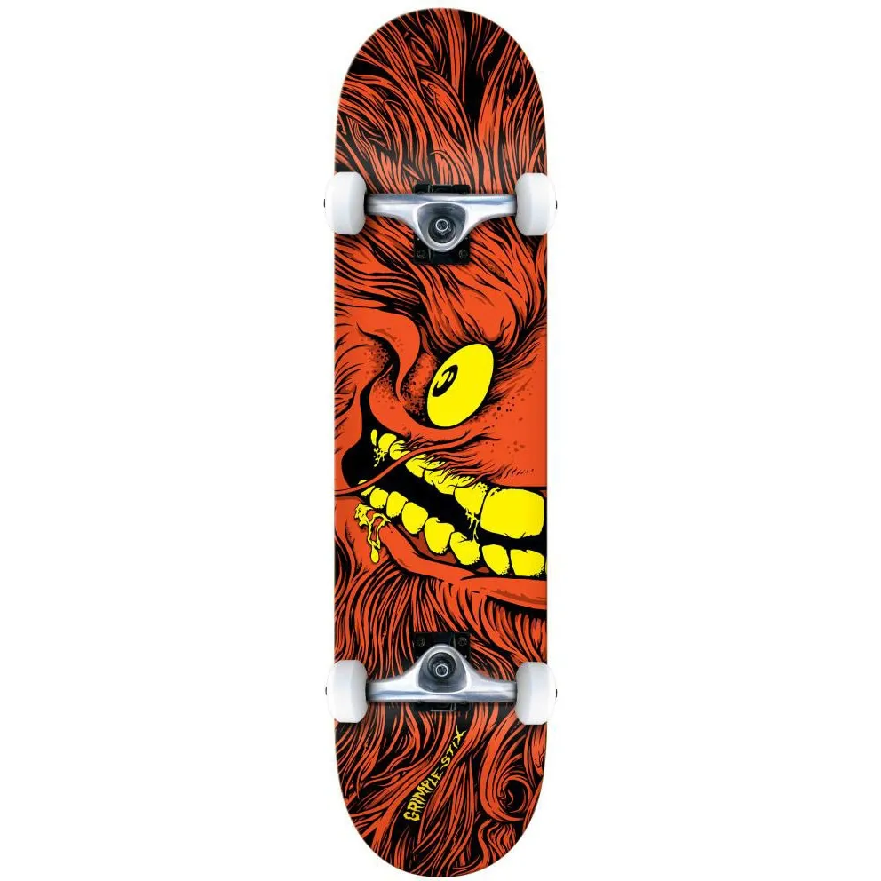 Anti Hero Grimple Full Face Complete Skateboard - Red 8"