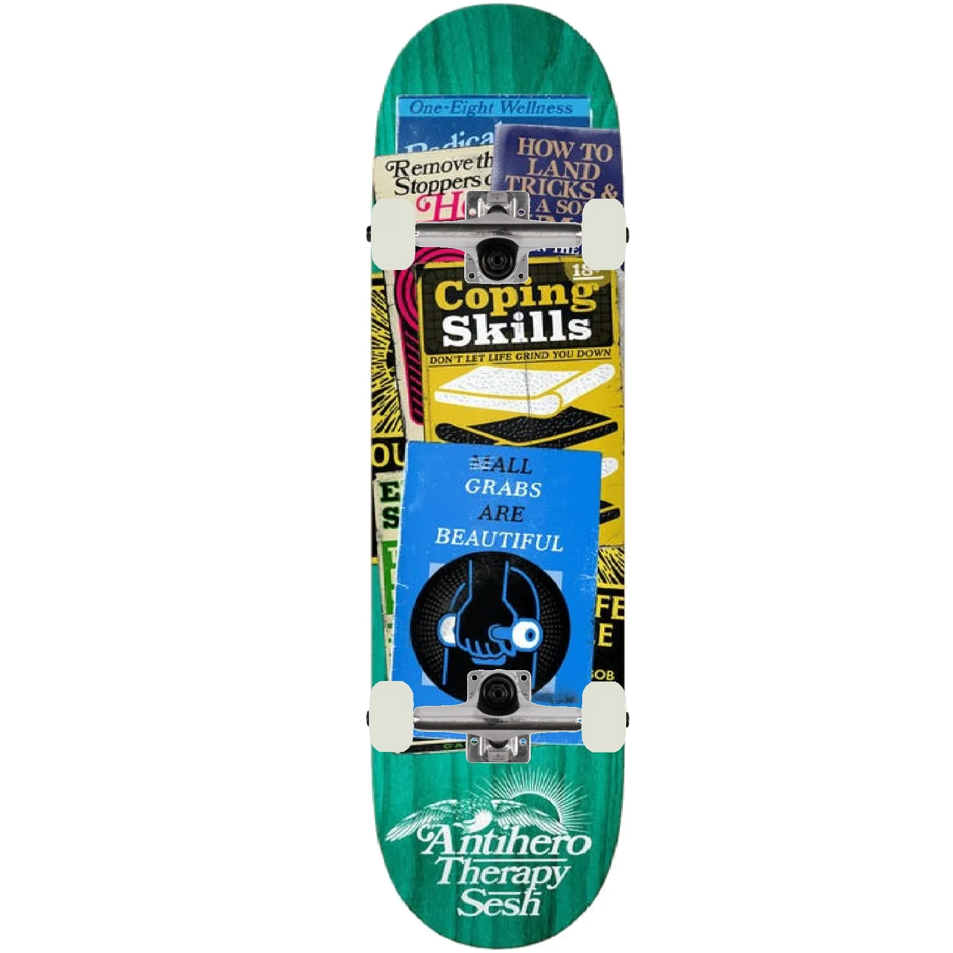 Anti Hero Therapy Sesh Custom Skateboard - Beres 8.63"