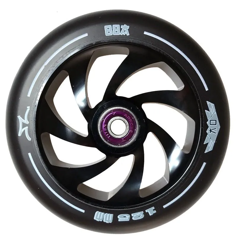 AO Spiral 125mm Scooter Wheel - Black