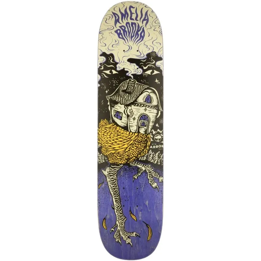 Arbor Amelia Baba Yaga Skateboard Deck - Multi 8''