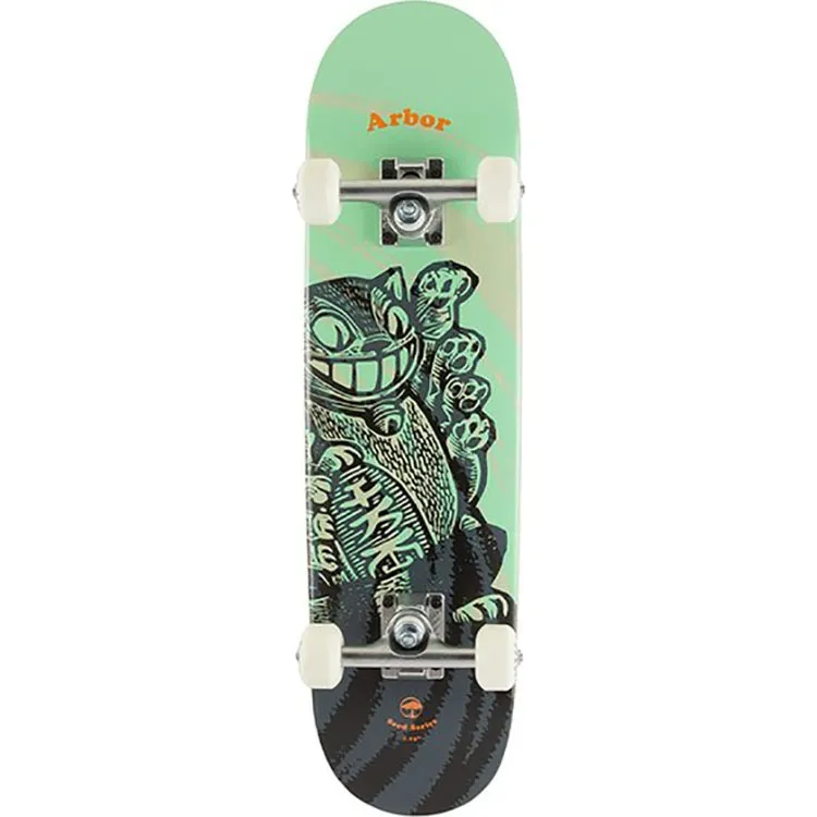 Arbor Seed Woodcut Mini Complete Skateboard - Multi 7.25''