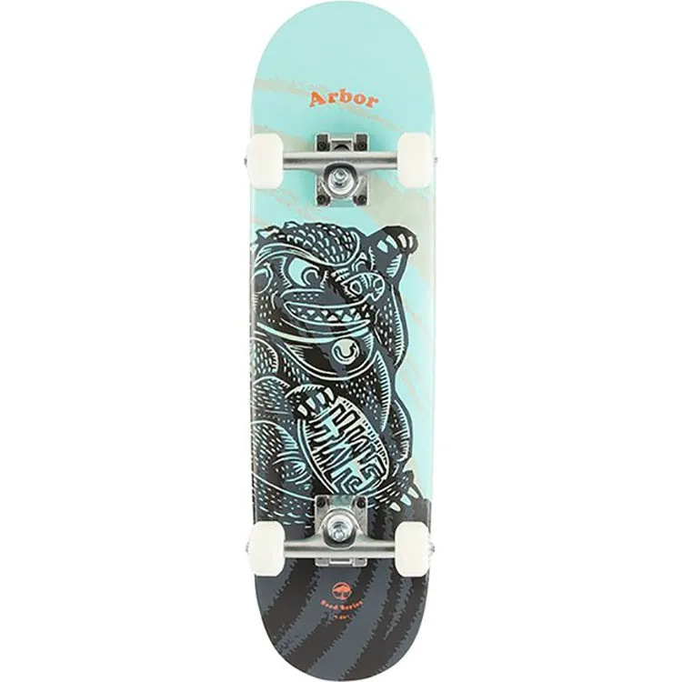 Arbor Seed Woodcut Mini Complete Skateboard - Multi 7.5''