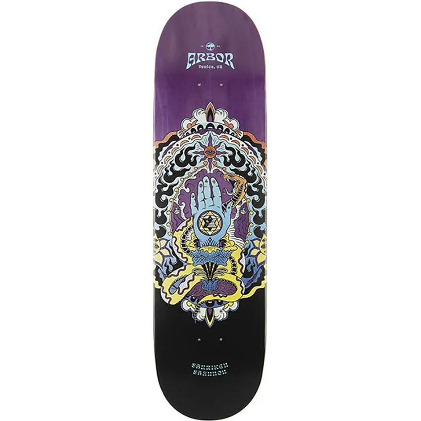 Arbor Shuriken Cosmic Skateboard Deck - Multi 8.5''