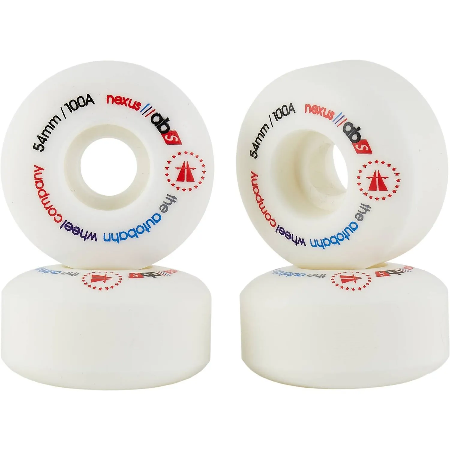 Autobahn Nexus Skateboard Wheels 54mm - White