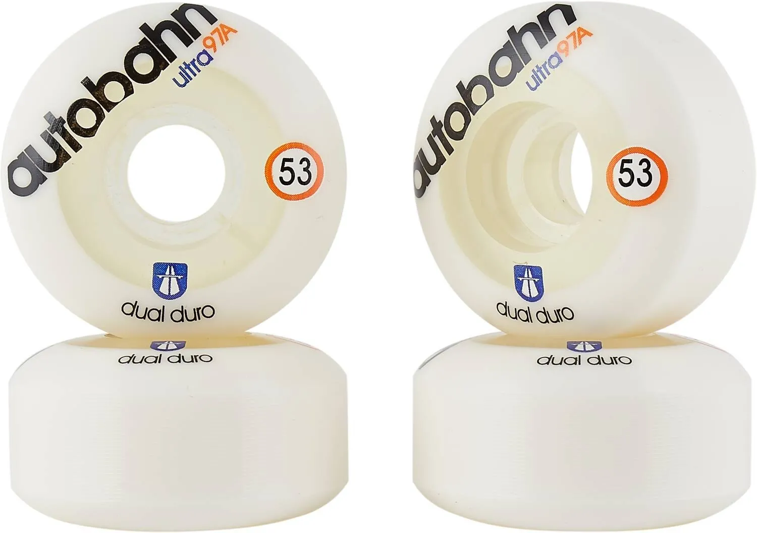 Autobahn Dual Duro Ultra Classic Skateboard Wheels 52mm - 97a