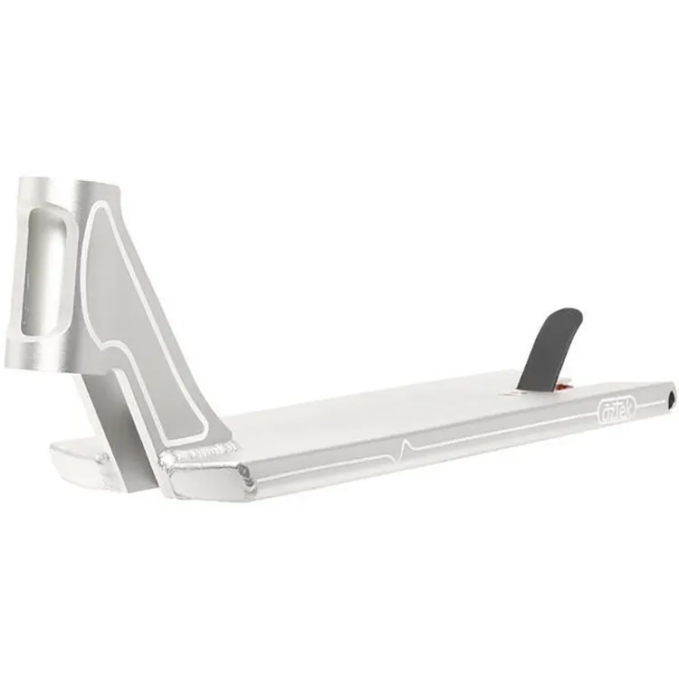 Aztek Fountain Scooter Deck - Silver 5.5" x 21"