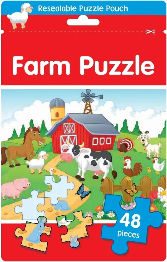 Puzzle in a Bag Farm Yard 48 Piece Jigsaw Puzzle