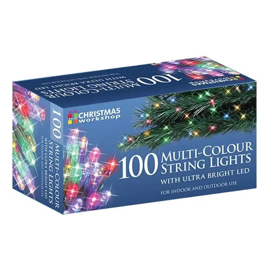 100 LED Multi Colour String Lights