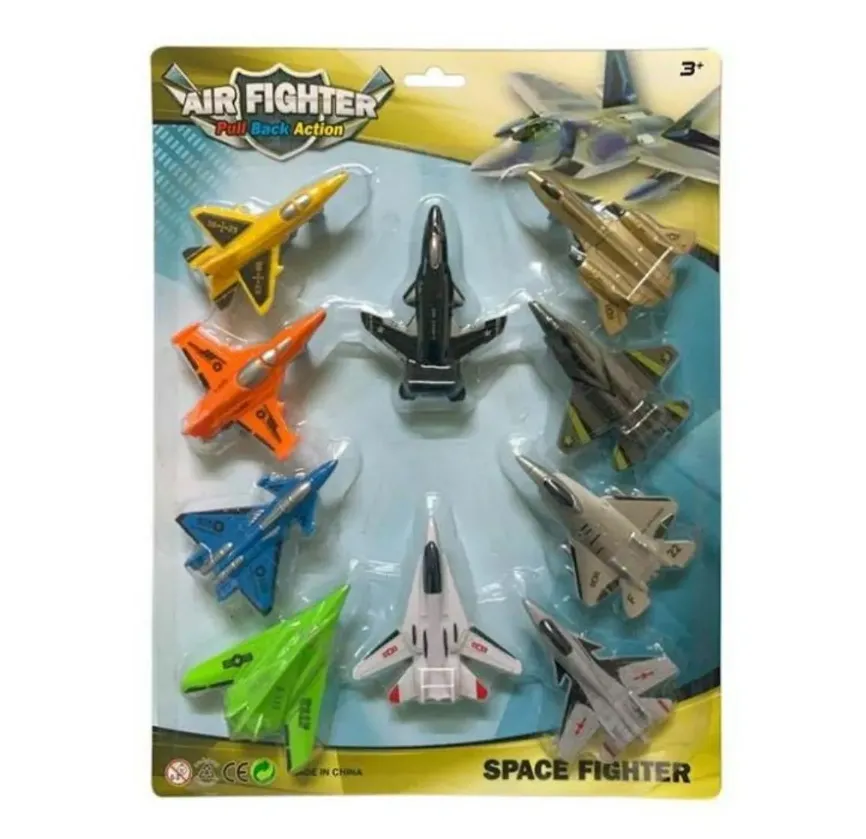 Fighter Jet Pretend Play Toy Set - 10 Pack