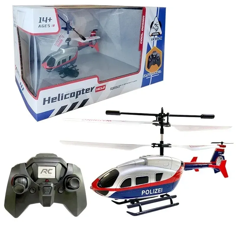 Remote Control Police Helicopter, 2.4Ghz 3.5CH Altitude Hold Helicopter with Gyro Aircraft With LED Lights
