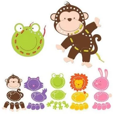 Animals Threading Toys