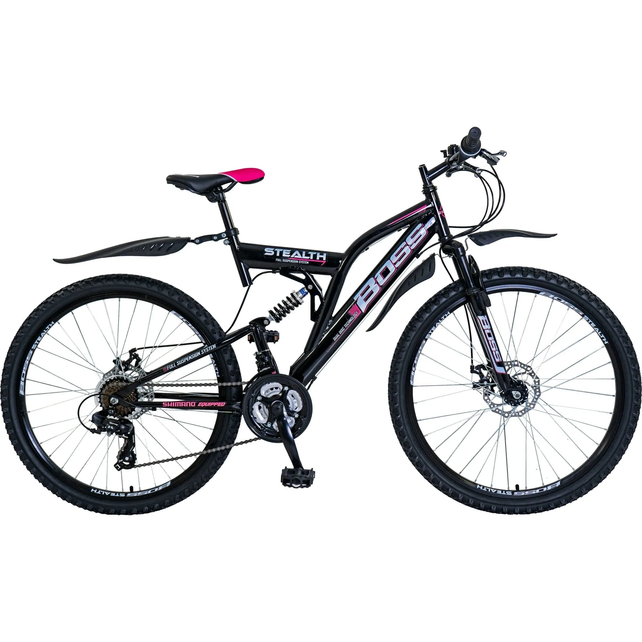 Boss Stealth 26 Inch Bike Black/Pink