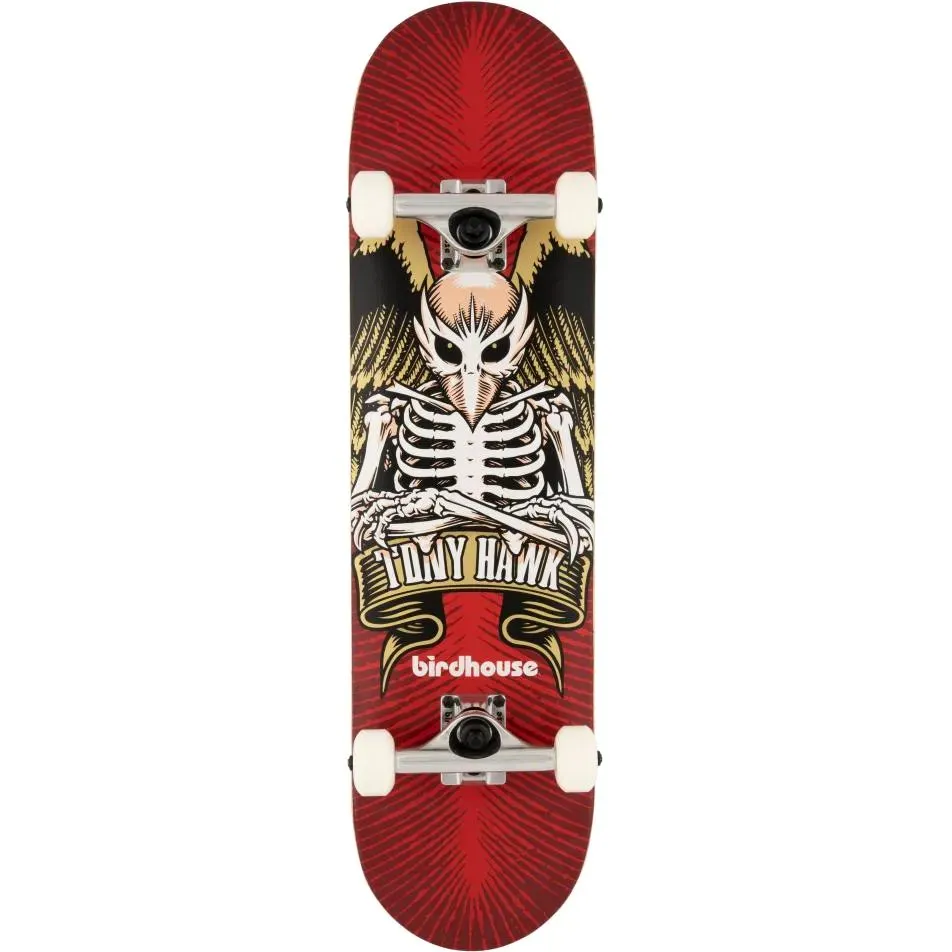 Birdhouse Stage 1 TH Icon Complete Skateboard - Red 8''