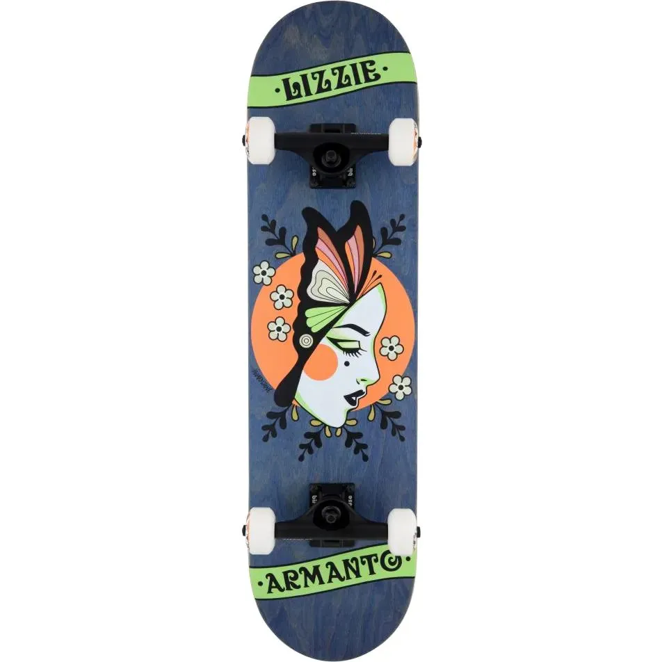 Birdhouse Stage 3 Armanto Butterfly Complete Skateboard - Blue 8''