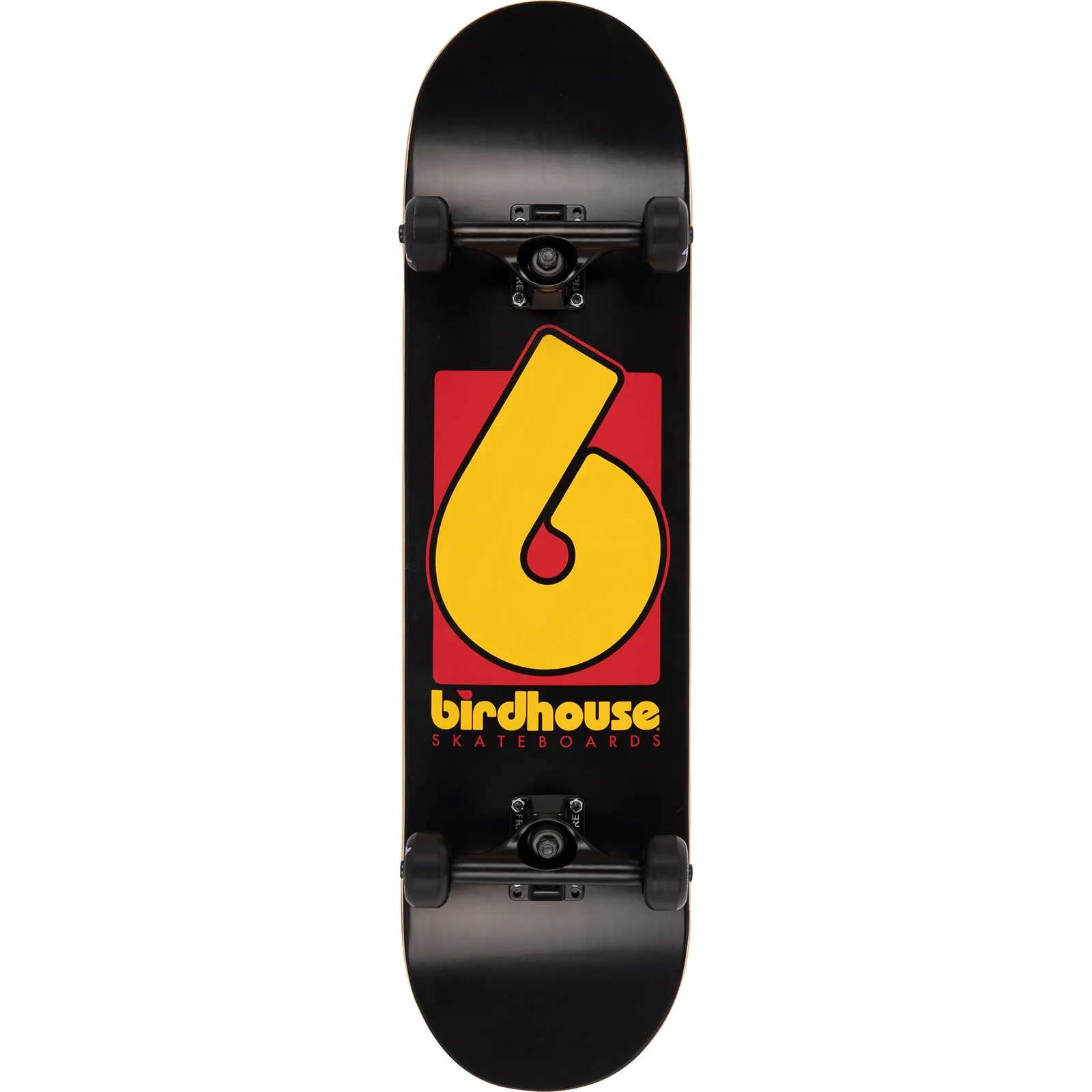 Birdhouse B Logo Custom Skateboard - Black/Red 8.25''