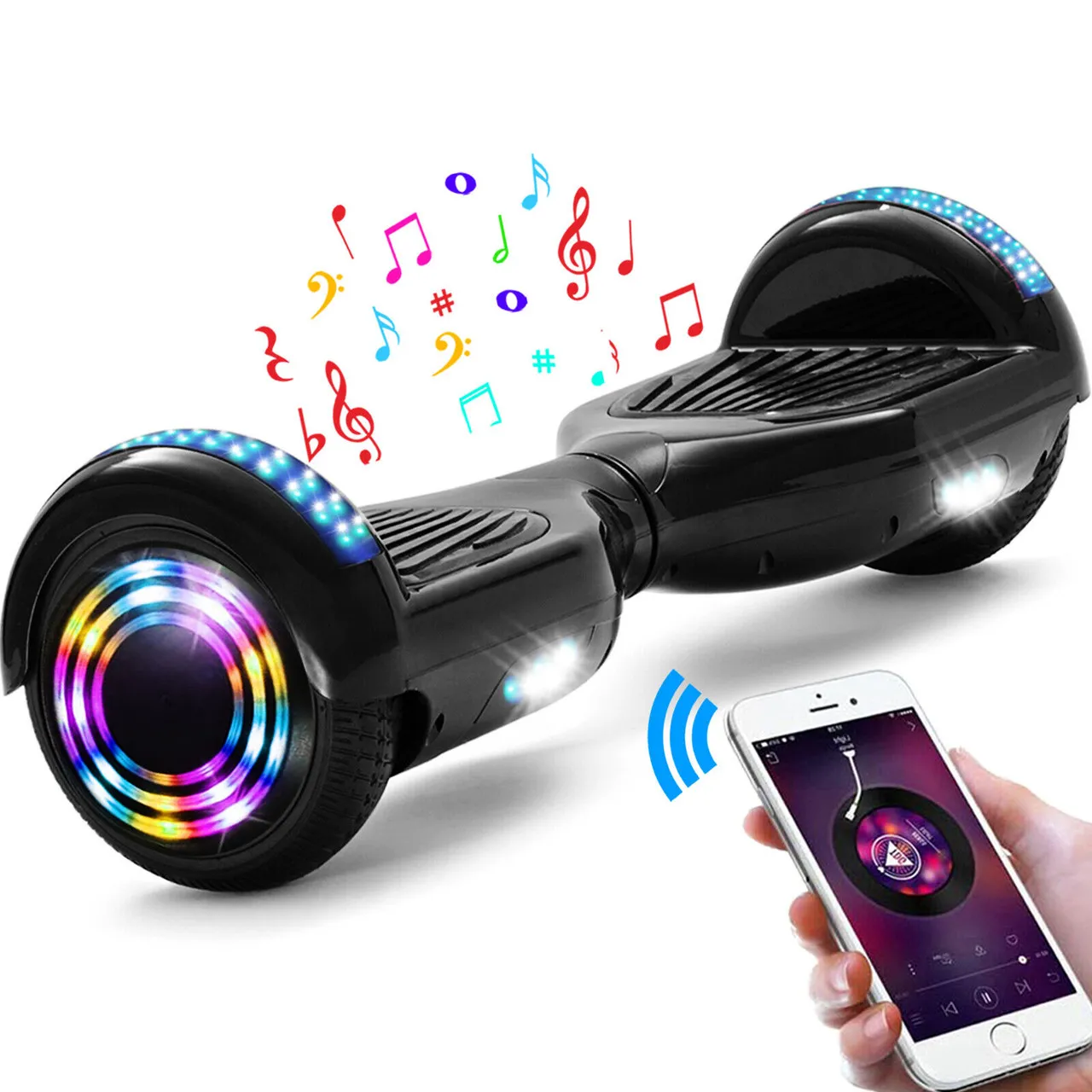 36v Teenagers Stand-on Electric Hoverboard Bluetooth Speakers