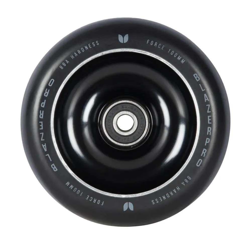 Blazer Pro Force 100mm Scooter Wheels - Black/Black