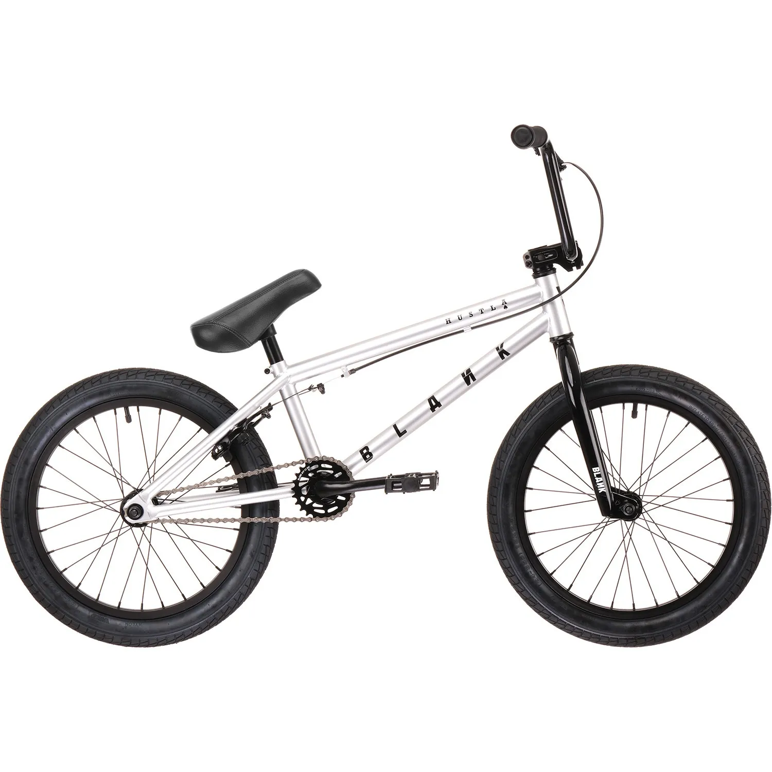 Blank Hustla 18" Complete BMX - Silver