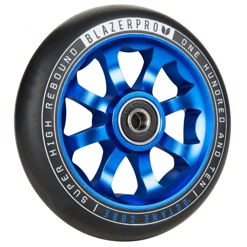 Blazer Pro Octane 110mm Scooter Wheel w/ABEC 9 Bearings - Blue