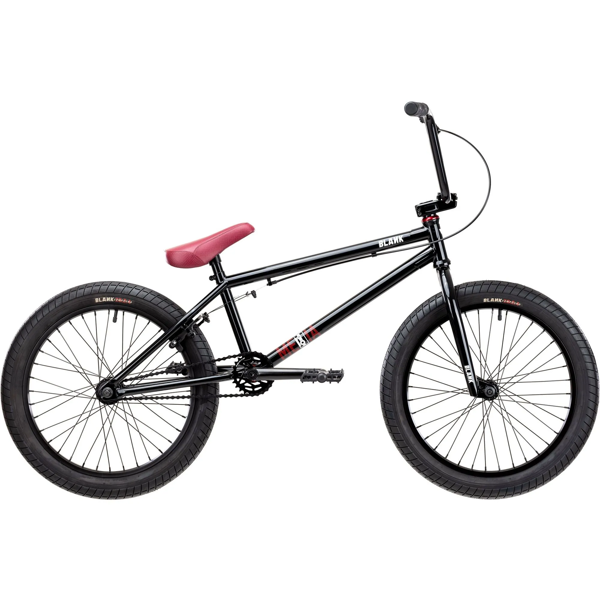 Blank Media 20'' Complete BMX - Gloss Black