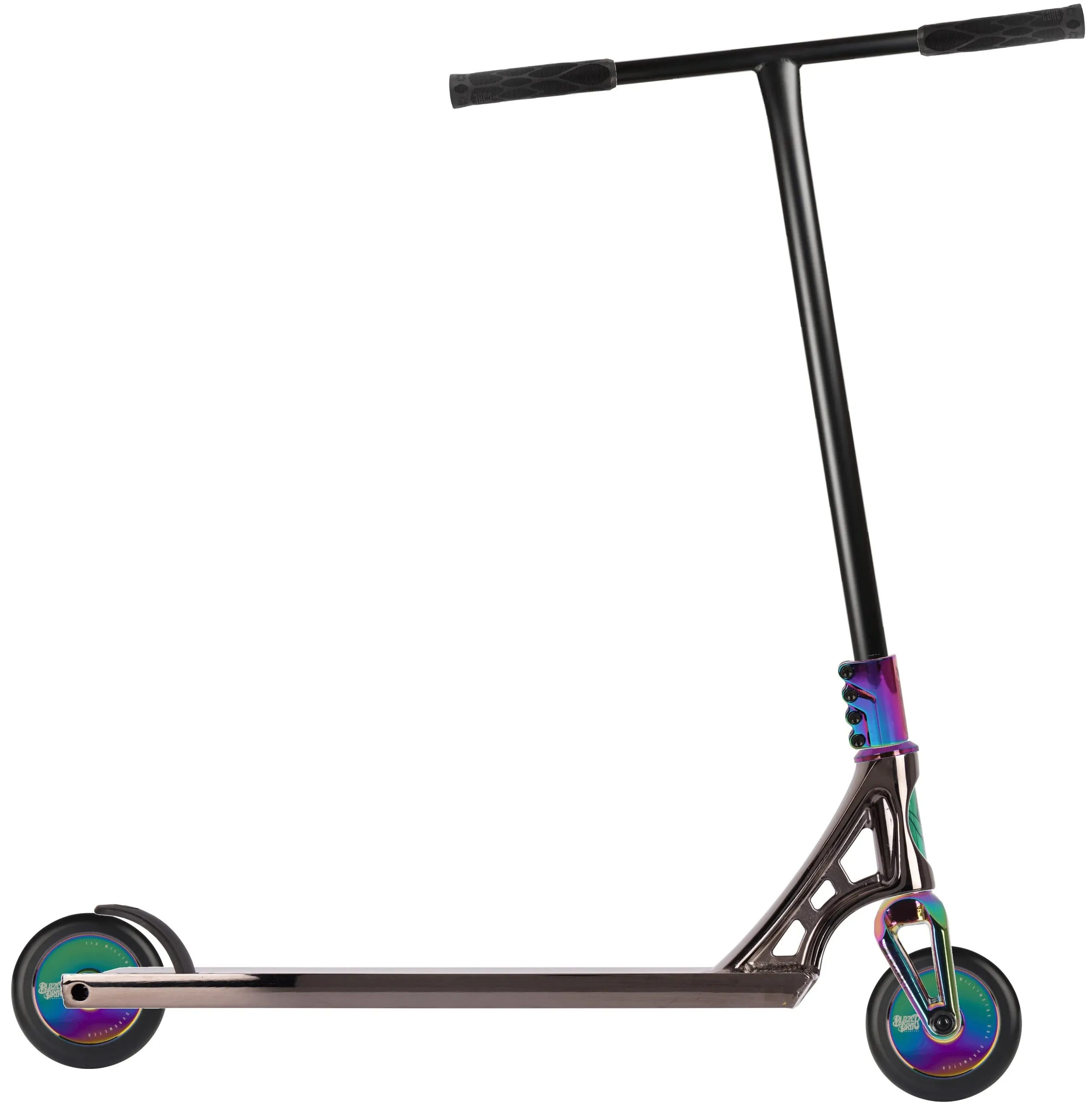 Blazer Pro Custom Stunt Scooter - Black Chrome/Oil Slick