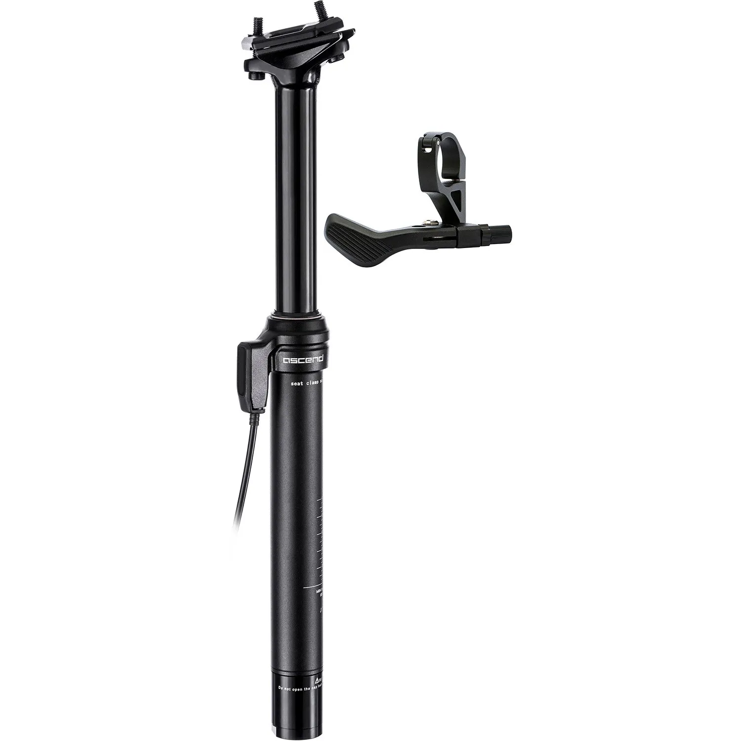 Brand-X Ascend II 2x Lever Dropper Seatpost Black 100mm - 30.9mm x 350mm