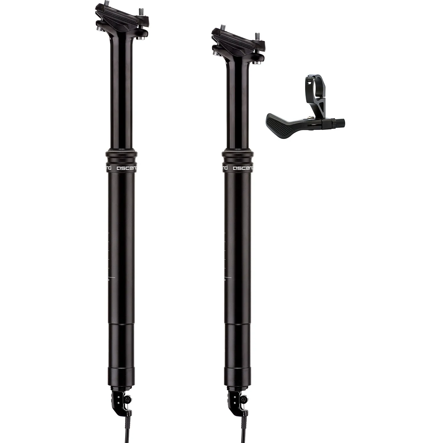 Brand-X Ascend Dropper Seatpost (120mm & 150mm) - Black 30.9mm x 459mm 150mm
