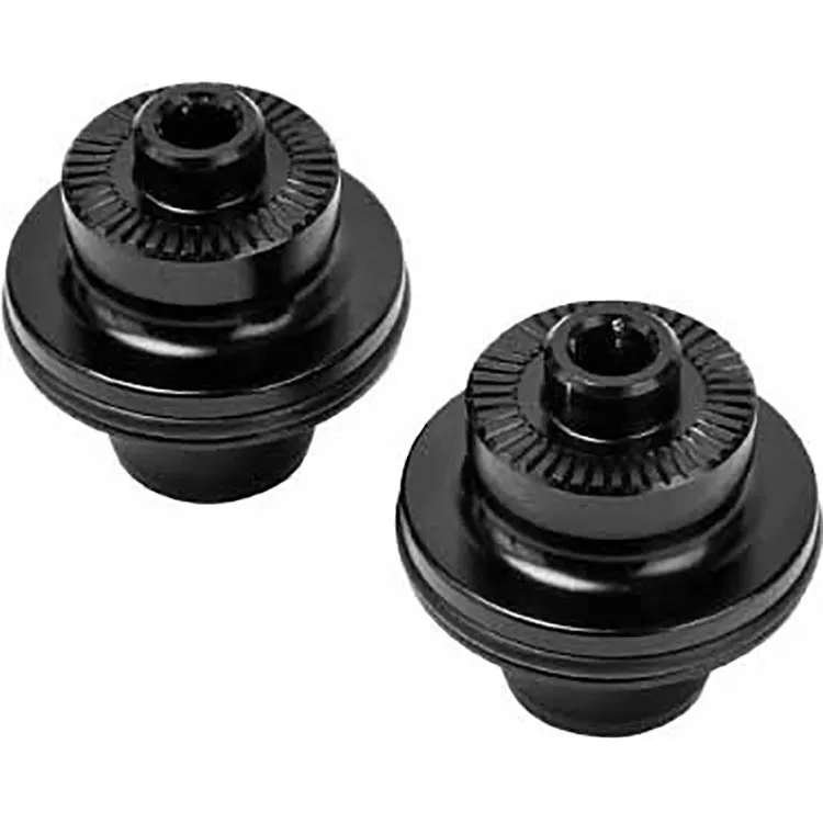 Brand-X Mountain Bike Wheel Hub Front QR End Caps - Black