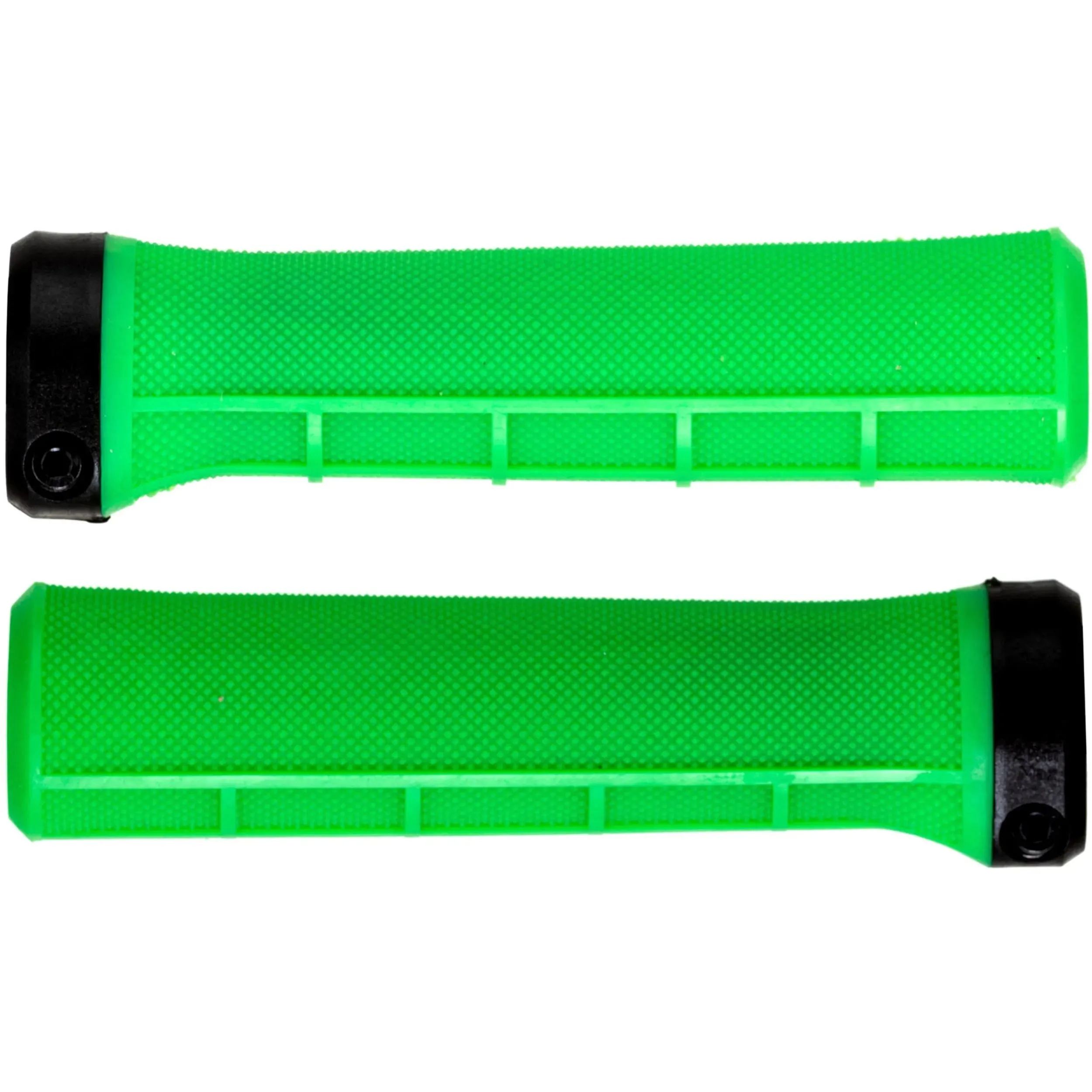 Brand-X Half Waffle Lock On Mountain Bike Grips - Green