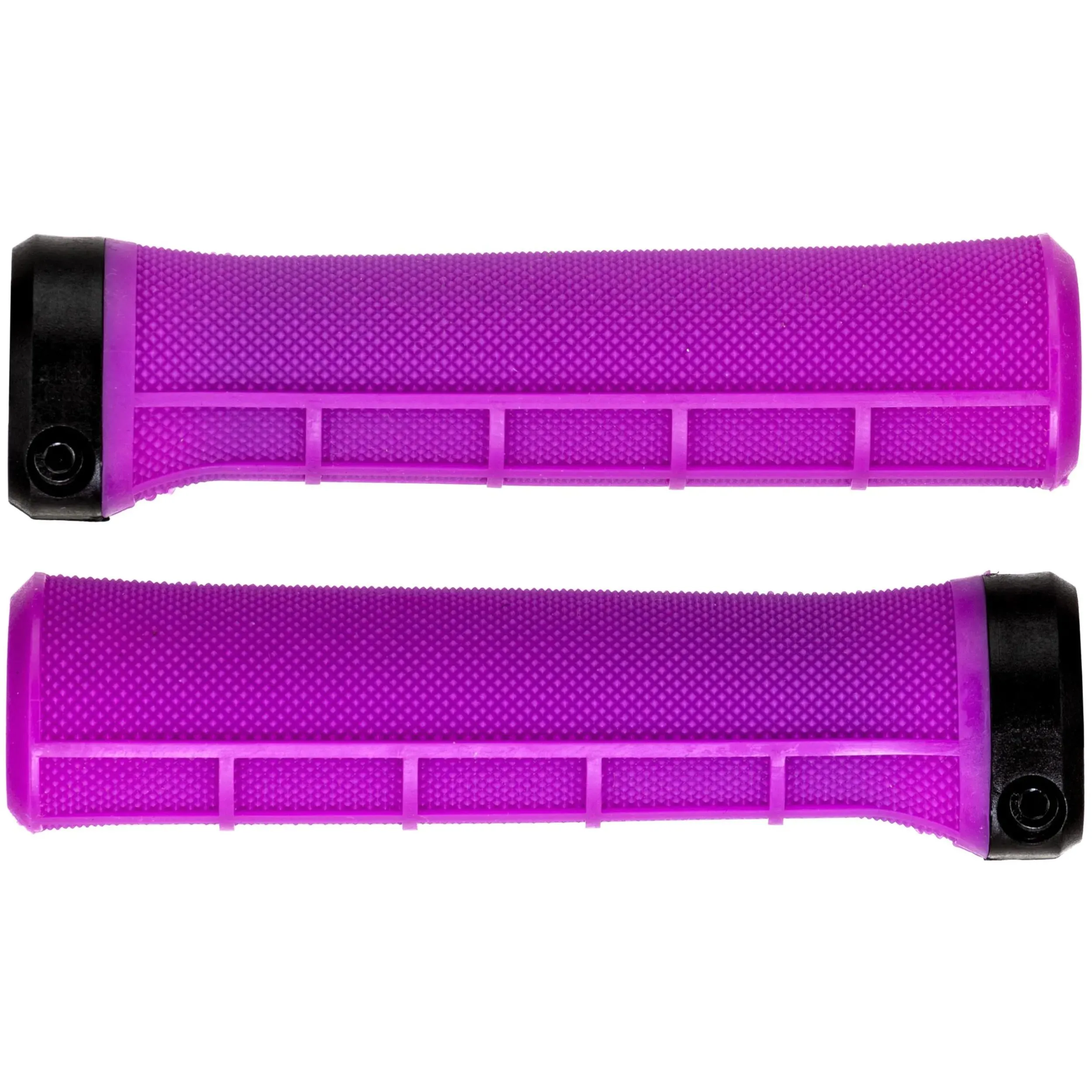 Brand-X Half Waffle Lock On Mountain Bike Grips - Purple