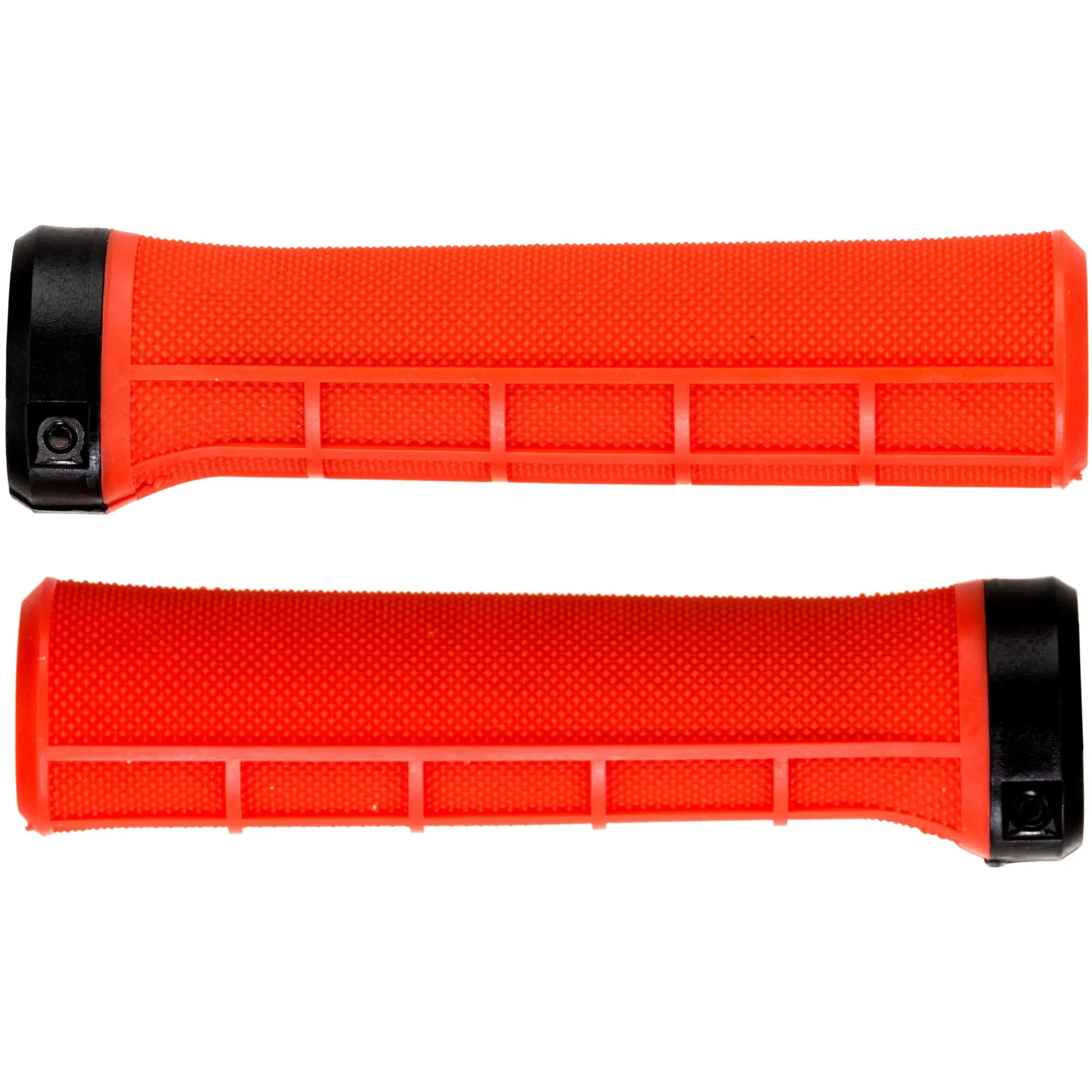 Brand-X Half Waffle Lock On Mountain Bike Grips - Red