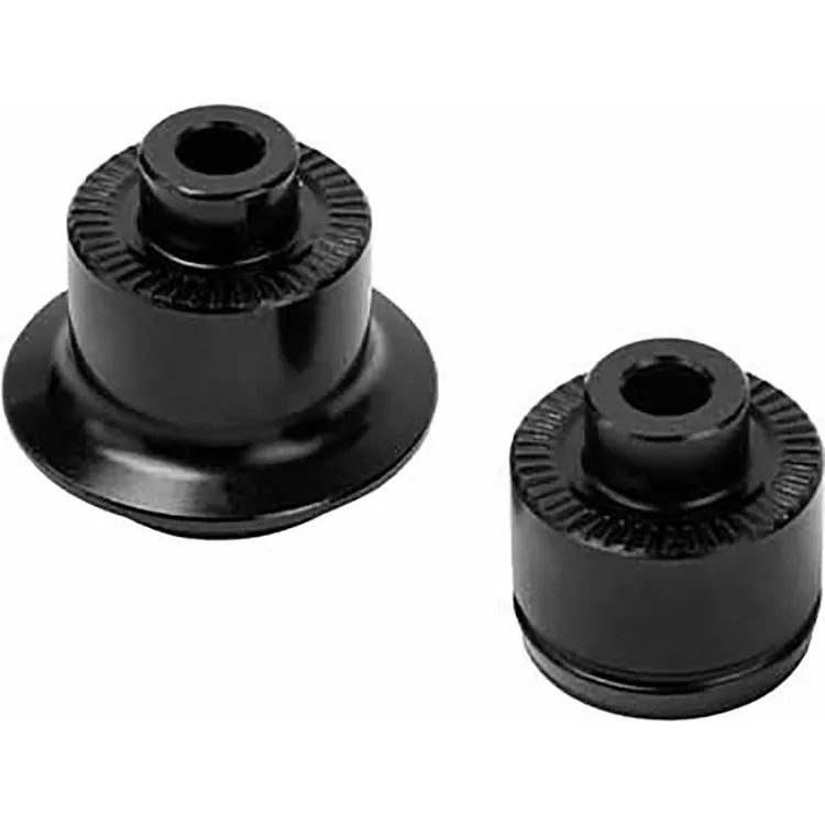 Brand-X Mountain Bike Wheel Hub Rear QR End Caps - Black