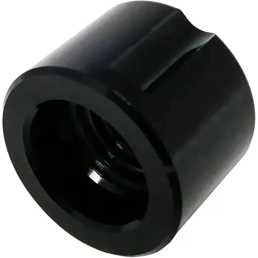 Brand-X Thru Axle Nut - Black 12mm x 1.5mm