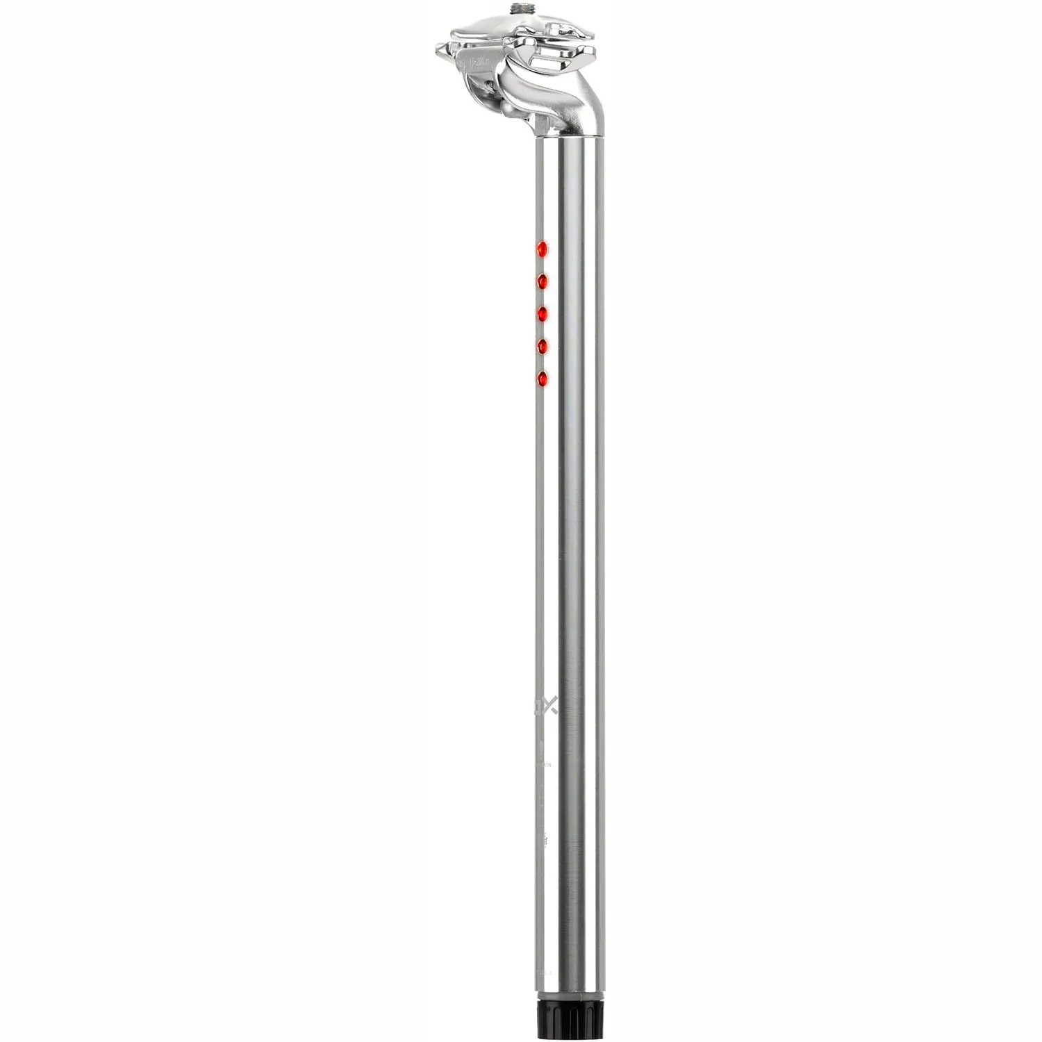 Brand-X LightSKIN Light Seatpost (USB Charge) - Silver 27.2mm x 350mm
