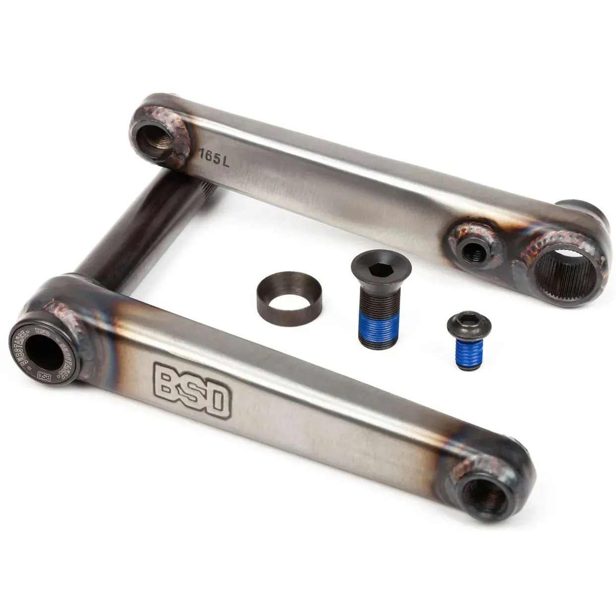 BSD Substance BMX Cranks - Flat Raw