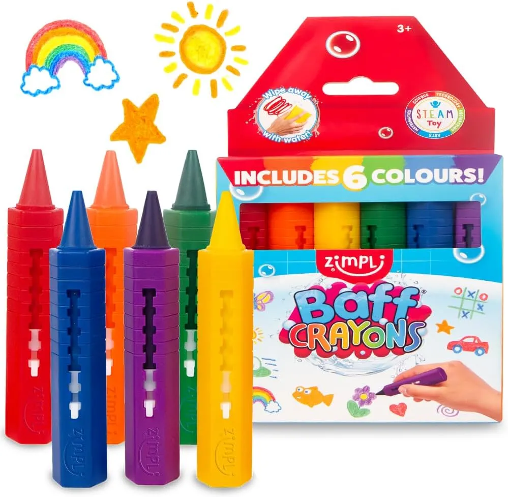 Baff Crayons 6 Pack