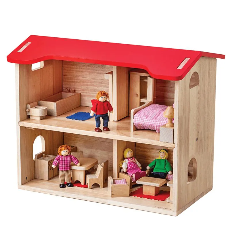 Wooden Dolls House Complete Set