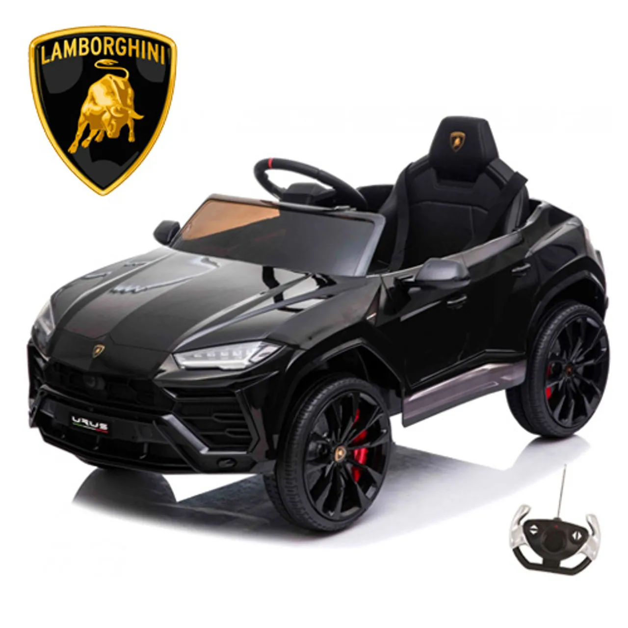 Black 12V Licensed Lamborghini Urus 2024 Ride On Car Elite Spec
