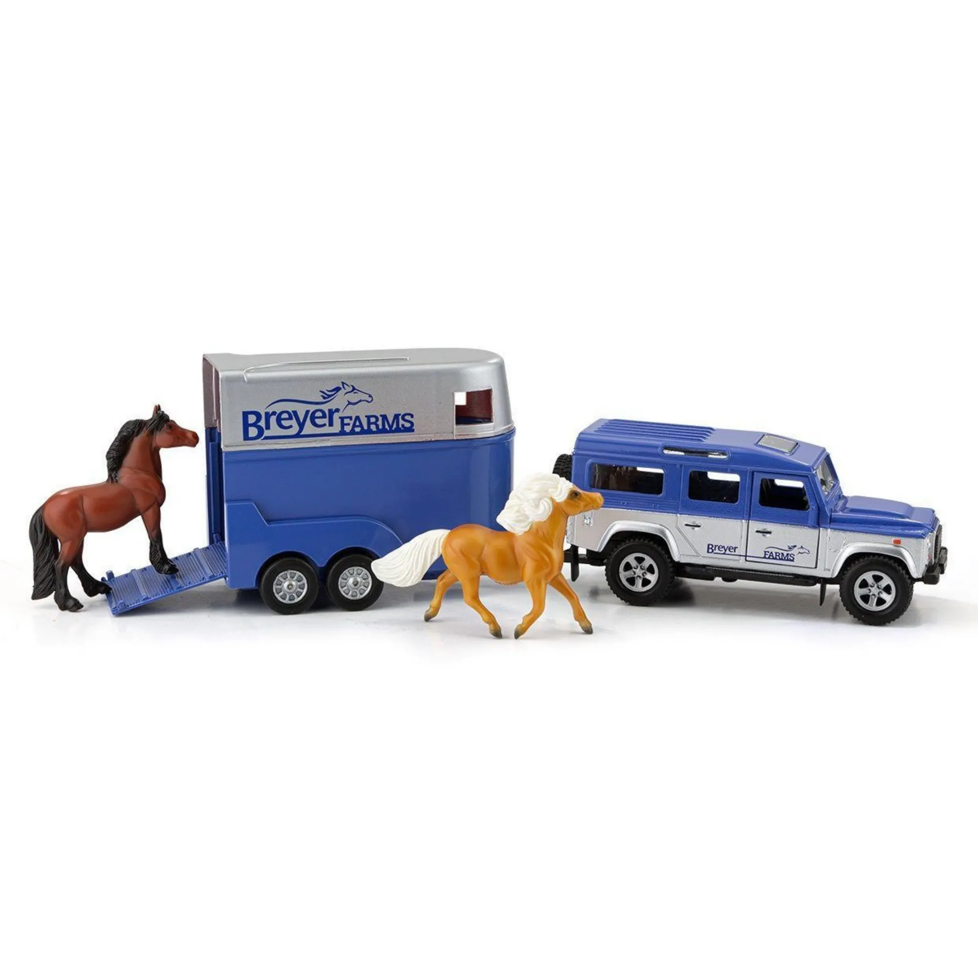 Breyer Farms Land Rover & Horse Trailer Set