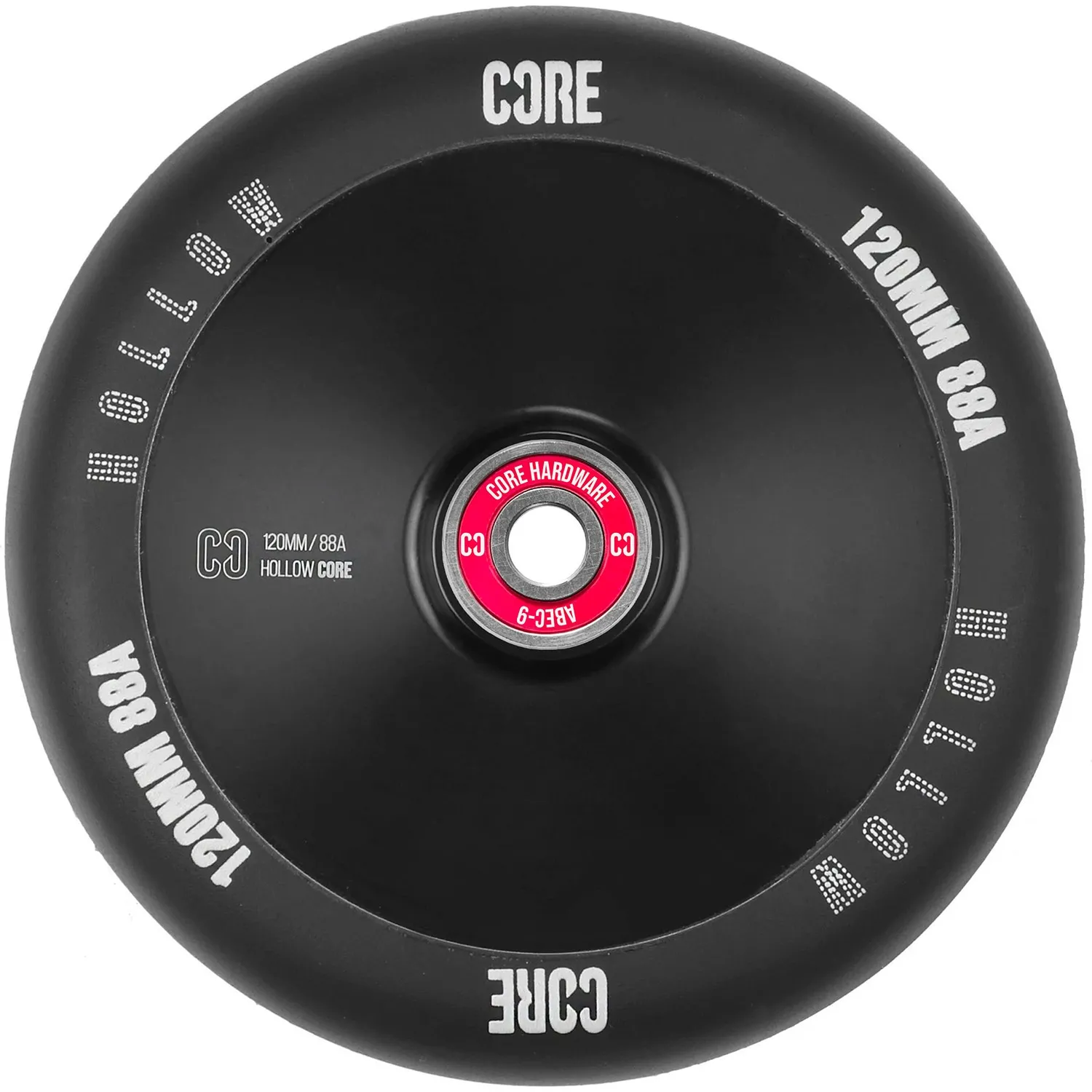 CORE Hollow V2 120mm Scooter Wheel - Black/Black