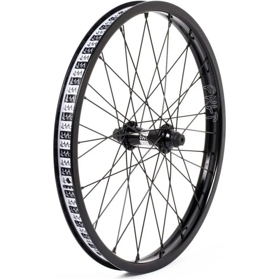 Cult Crew Match V2 Front 10mm BMX Wheel - Black (With Guards)