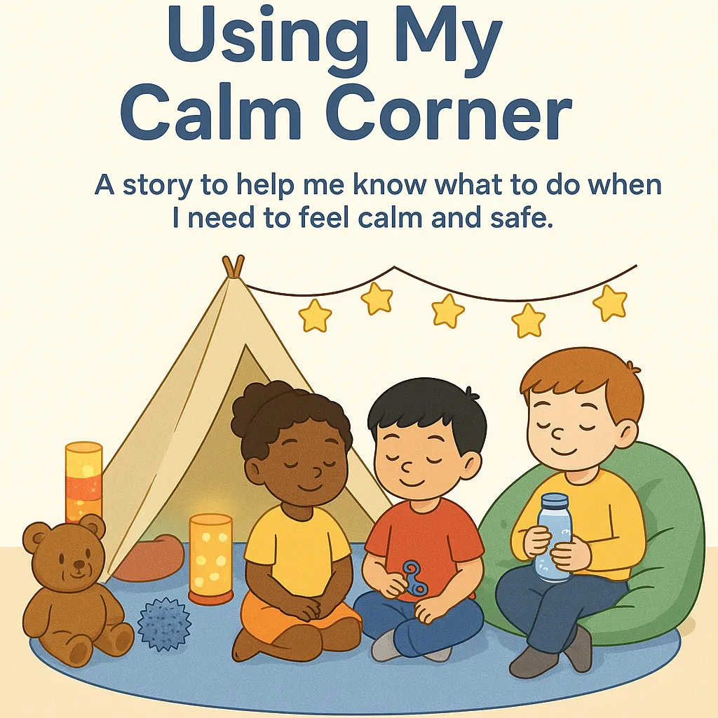 Using My Calm Corner Safe Space – Editable Social Story (Printable Word Template)