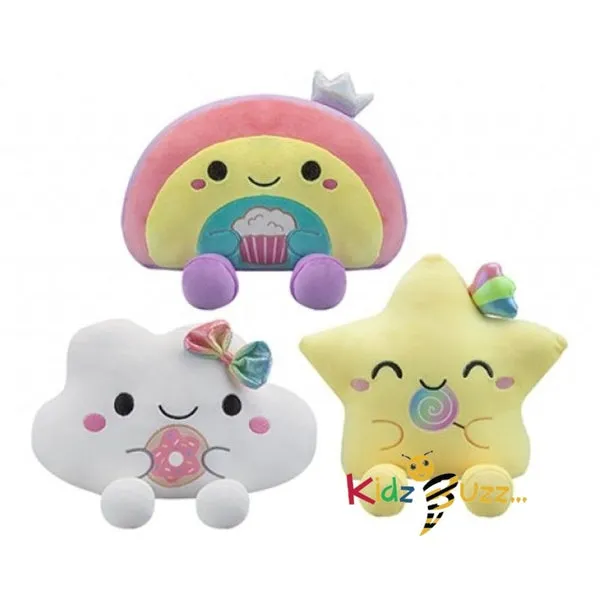 Candy Store Star Cloud & Rainbow Friends(3 Assorted) Toy For Kids- Soft Plush Toy