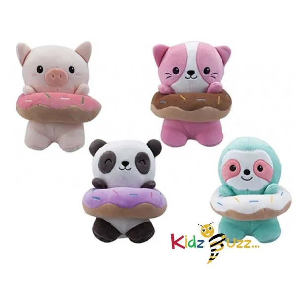Candy Store Cute Animals With Donut Ring 18CM (4 ASSORTED)