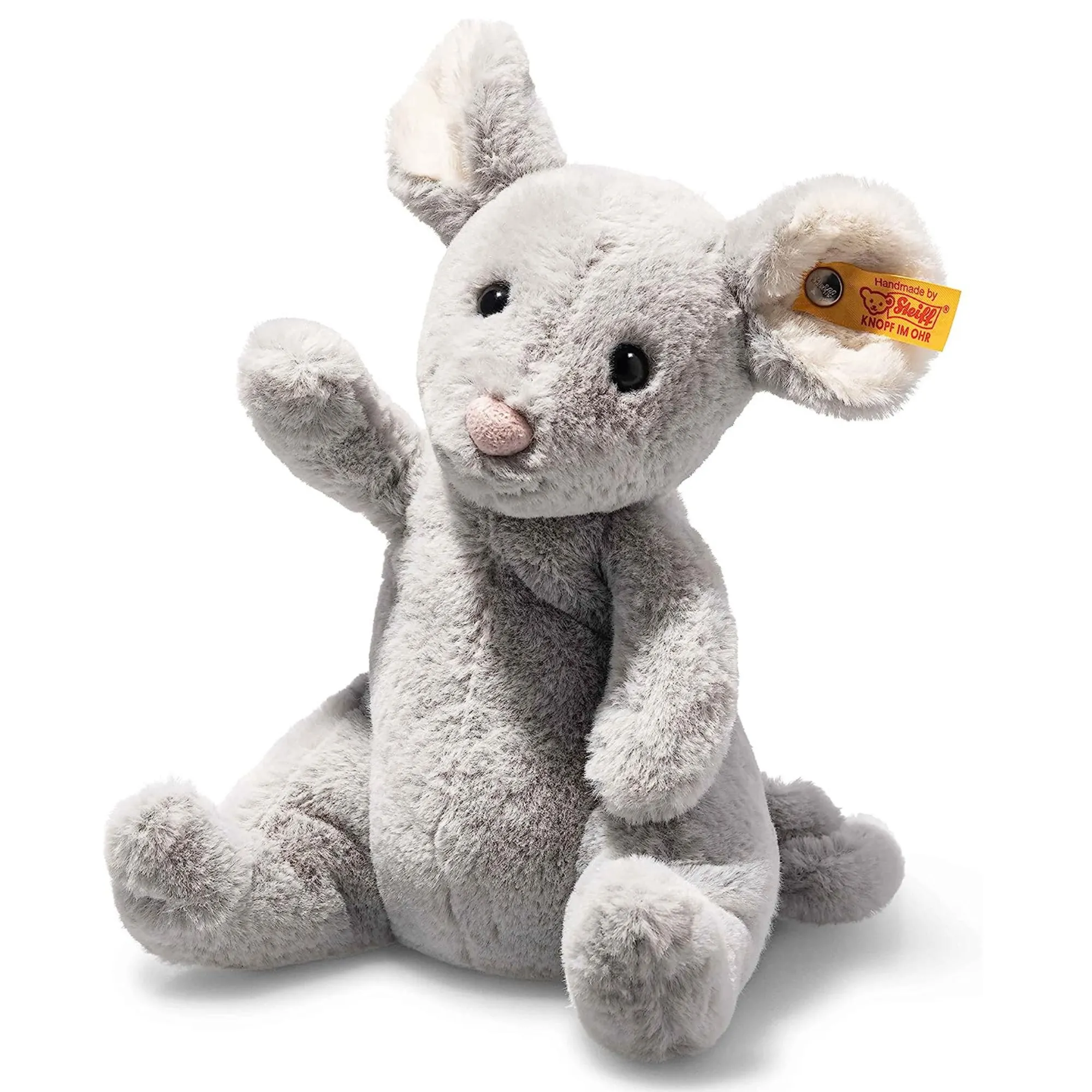 Steiff Soft Cuddly Cheesy Mouse Sitting - 19cm