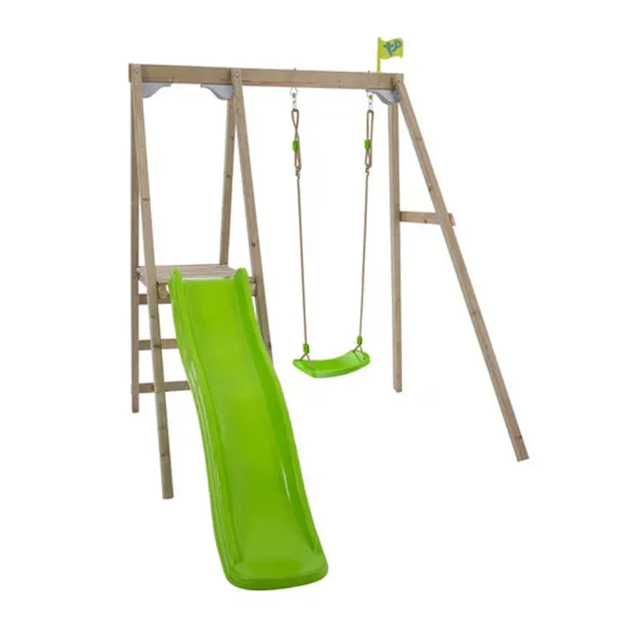 TP Forest Multiplay Single Wooden Swing Set & Slide (UK Mainland Only)