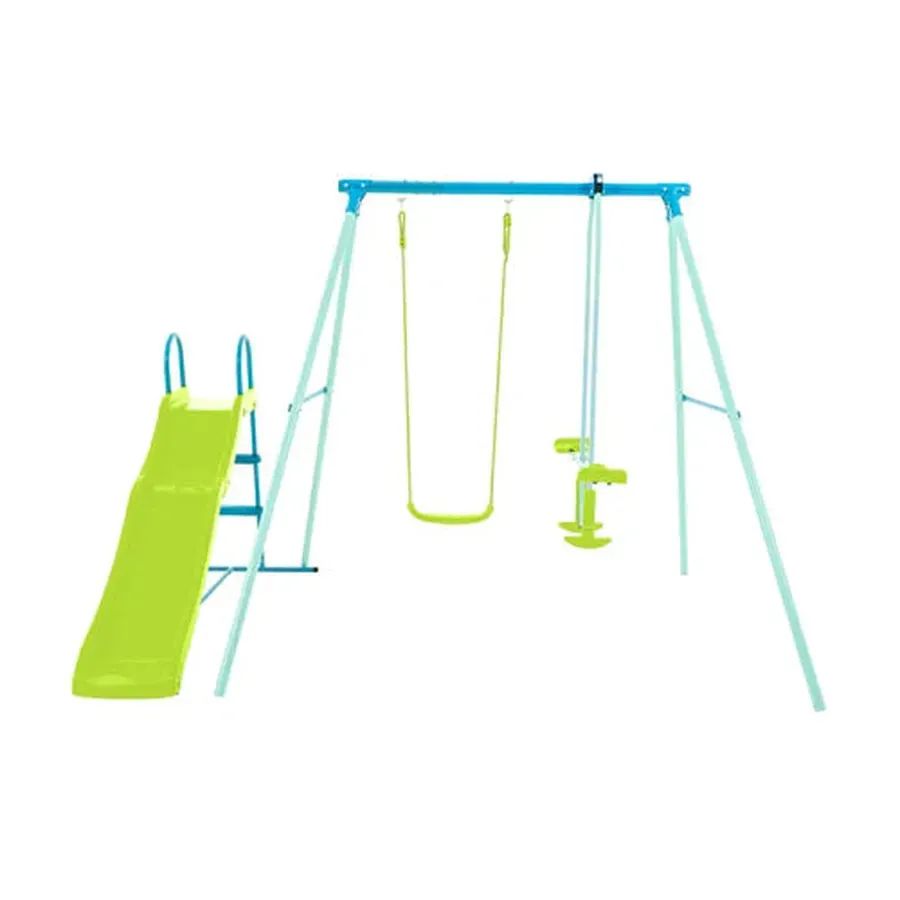 TP Metal Double Swing With Glider & Slide (UK Mainland Only)